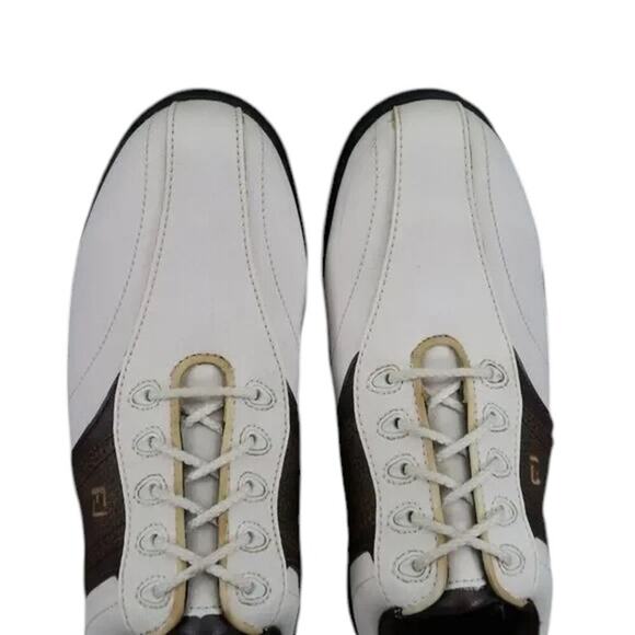 FootJoy Golf Shoes Mens 8 Saddle Oxford GreenJoys Sport Cleat Spikes Classic Low - Picture 11 of 15
